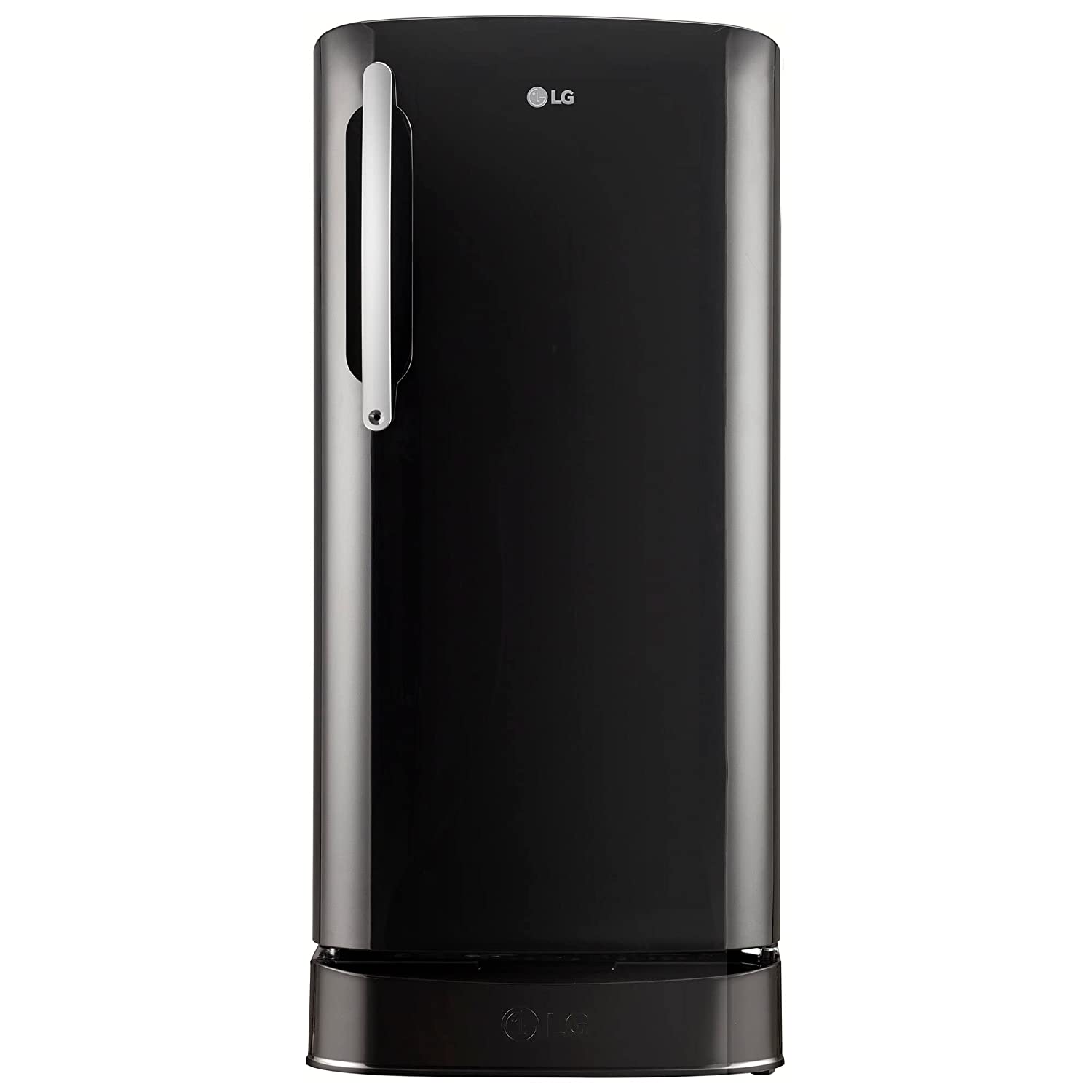 LG 201 L 5 Star Direct-Cool Inverter Single Door Refrigerator (GL-D211HESZ, Ebony Sheen, Base Stand with Drawer & Smart Connect, Gross Volume- 204 Ltr.)