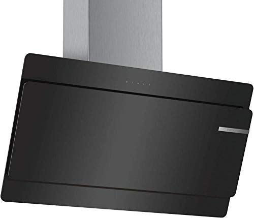 Bosch Serie | 4 Wall mounted hoods 90 cm 800 m3/hr Stainless steel Chimney DWK098G60I, 3 high efﬁcient mesh ﬁlters, Steel/Silver)