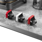 MARMOR 823-3 Full Brass Built-in Hob: High Efficiency Burners