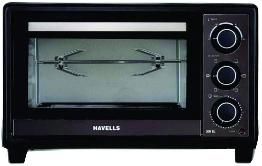 Havells 20R BL 1380W Stainless Steel Oven Toaster Grill (Black)
