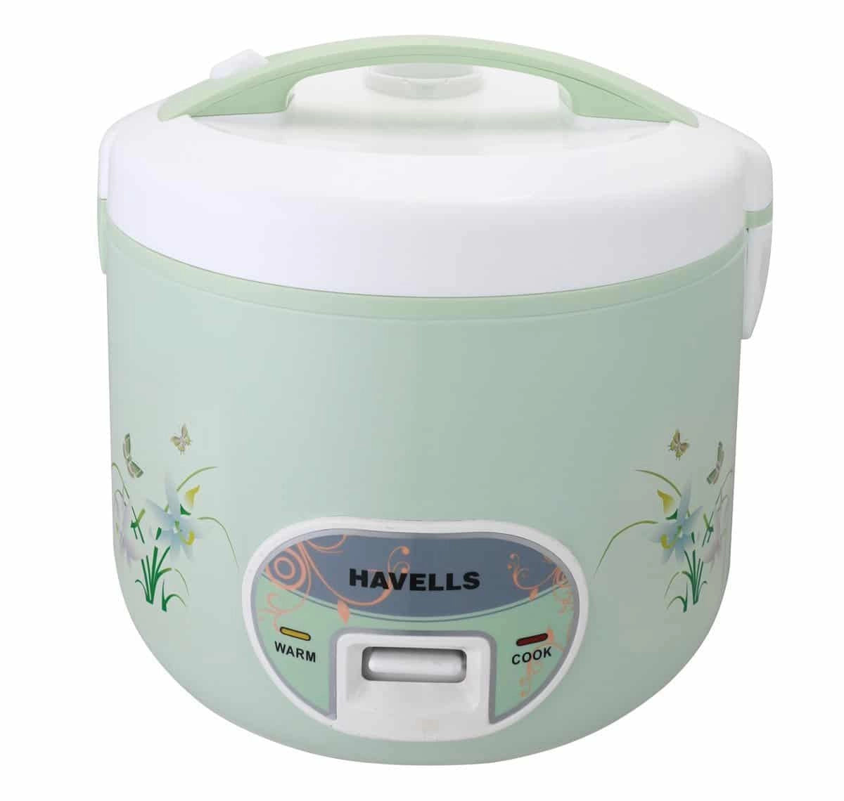 Havells Max Cook DLX 1050-Watt Rice Cooker (Light Green)