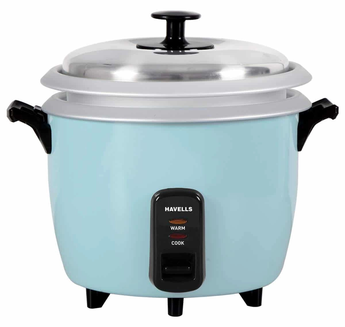 Havells Riso Plus 1.8 L 2 Bowl Rice Cooker (Sky Blue)