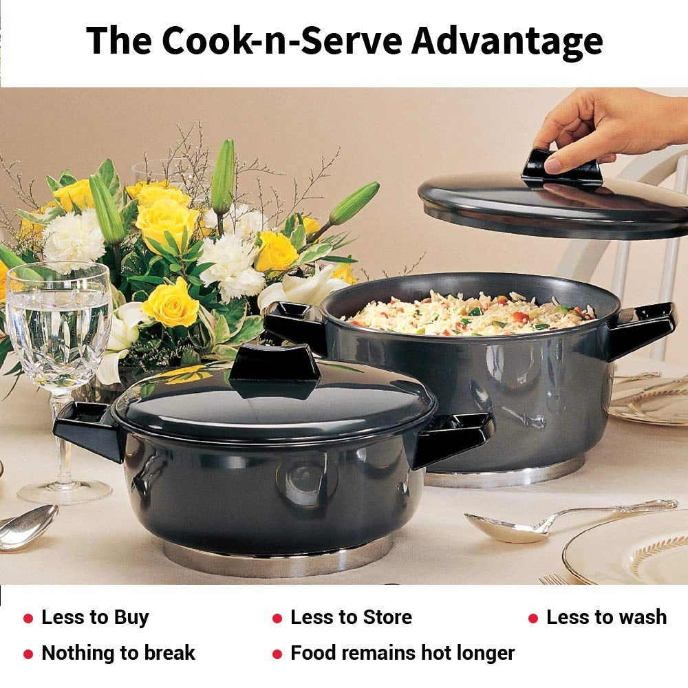 Hawkins Cook-n-Serve Bowl Futura Hard Anodised (Black)