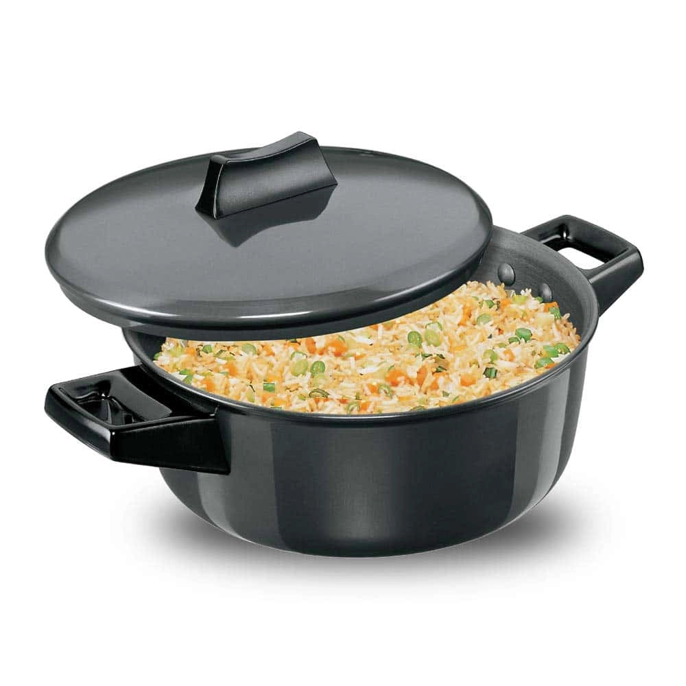 Hawkins Cook-n-Serve Bowl Futura Hard Anodised (Black) - 2 Ltr, Hard Anodised