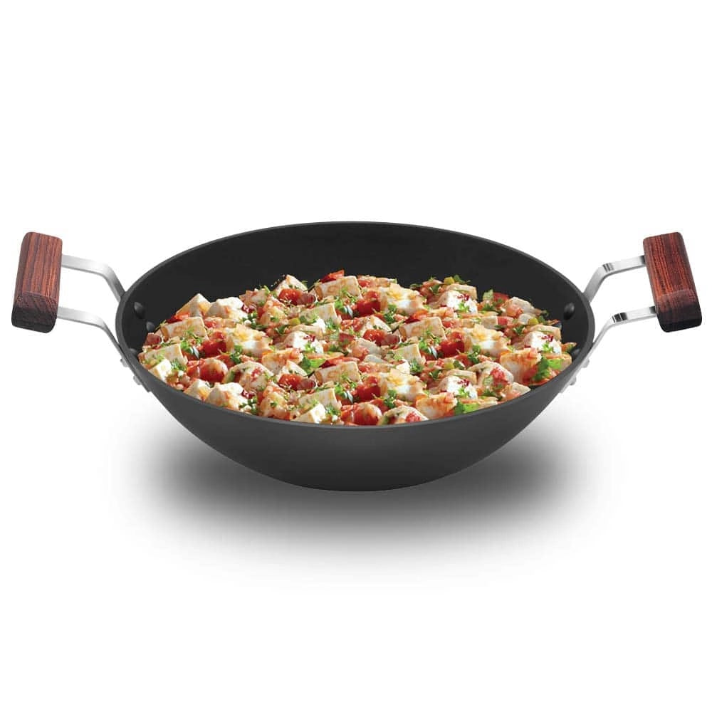 Hawkins Deep-Fry Pans FUTURA Nonstick(Black) - Flat Bottom, 2.5 Ltr