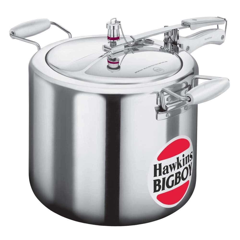 Hawkins Pressure Cooker Bigboy Aluminum - Silver, 18 Ltr