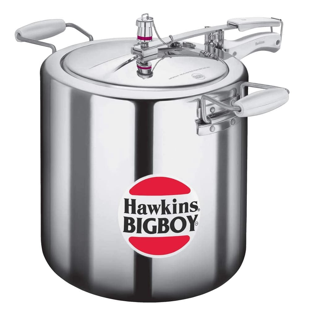 Hawkins Pressure Cooker Bigboy Aluminum - Silver, 22 Ltr