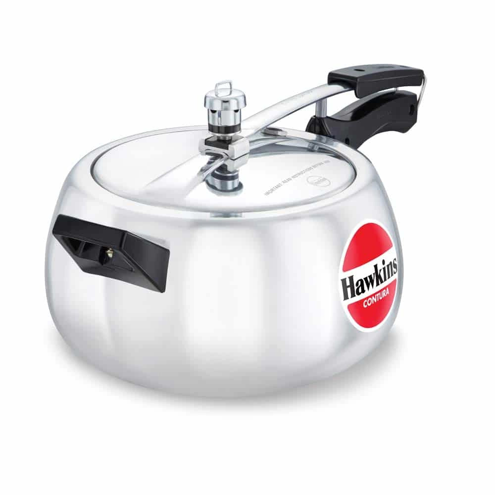 Hawkins Pressure Cooker Contura Aluminum - Silver, 5 Ltr