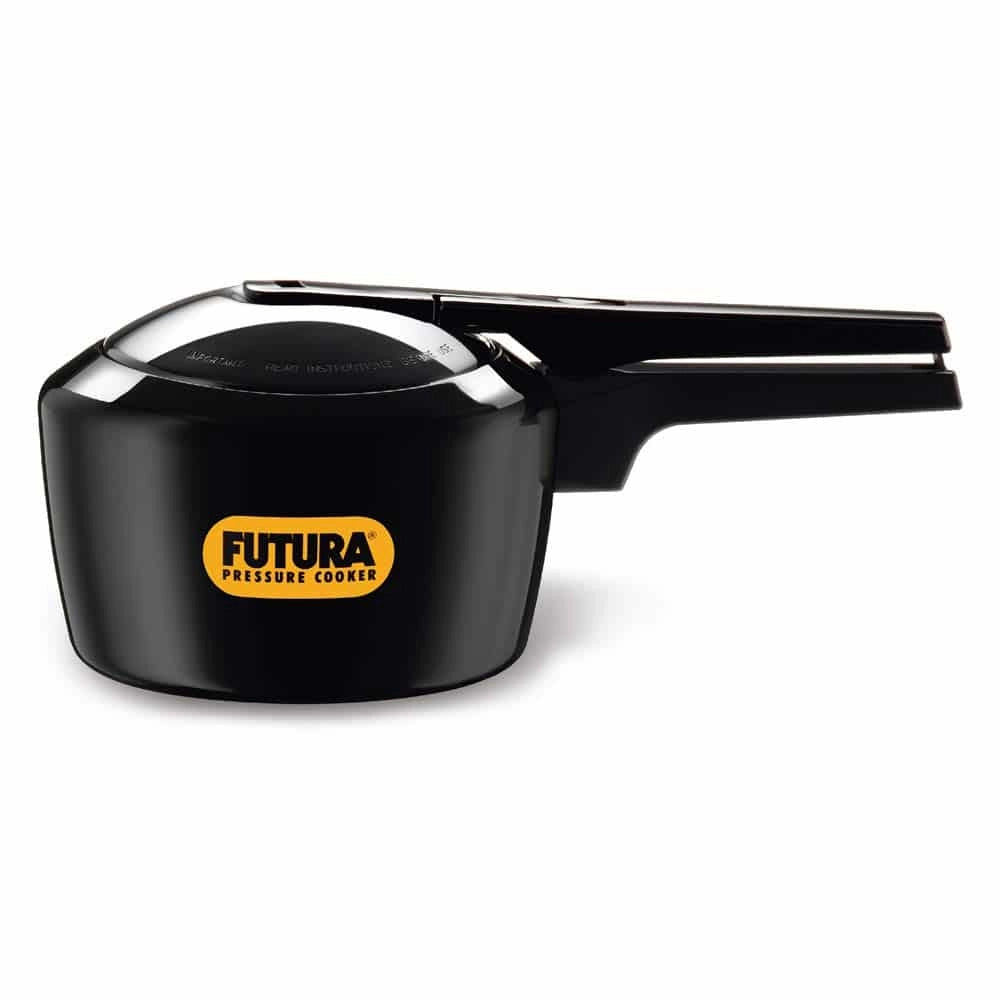 Hawkins Pressure Cooker Futura (Black) - 2 Ltr, Non-Induction