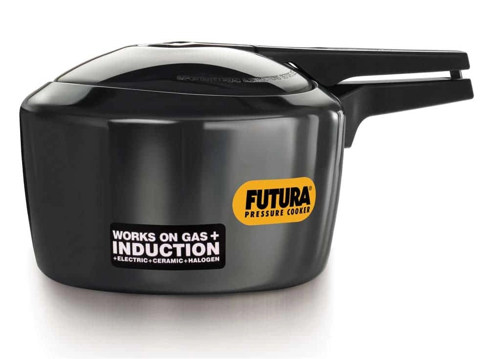 Hawkins Pressure Cooker Futura (Black) - 2 Ltr, Induction