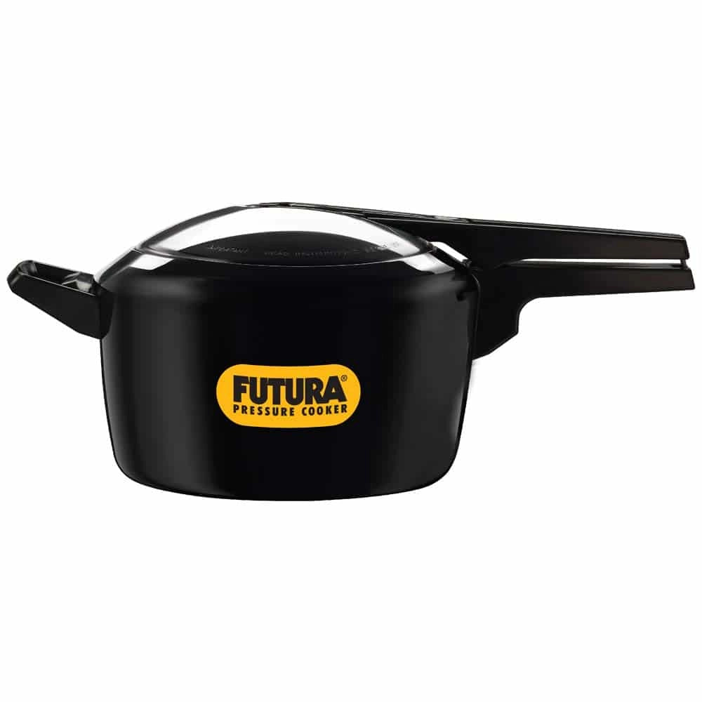 Hawkins Pressure Cooker Futura (Black) - 5 Ltr, Non-Induction