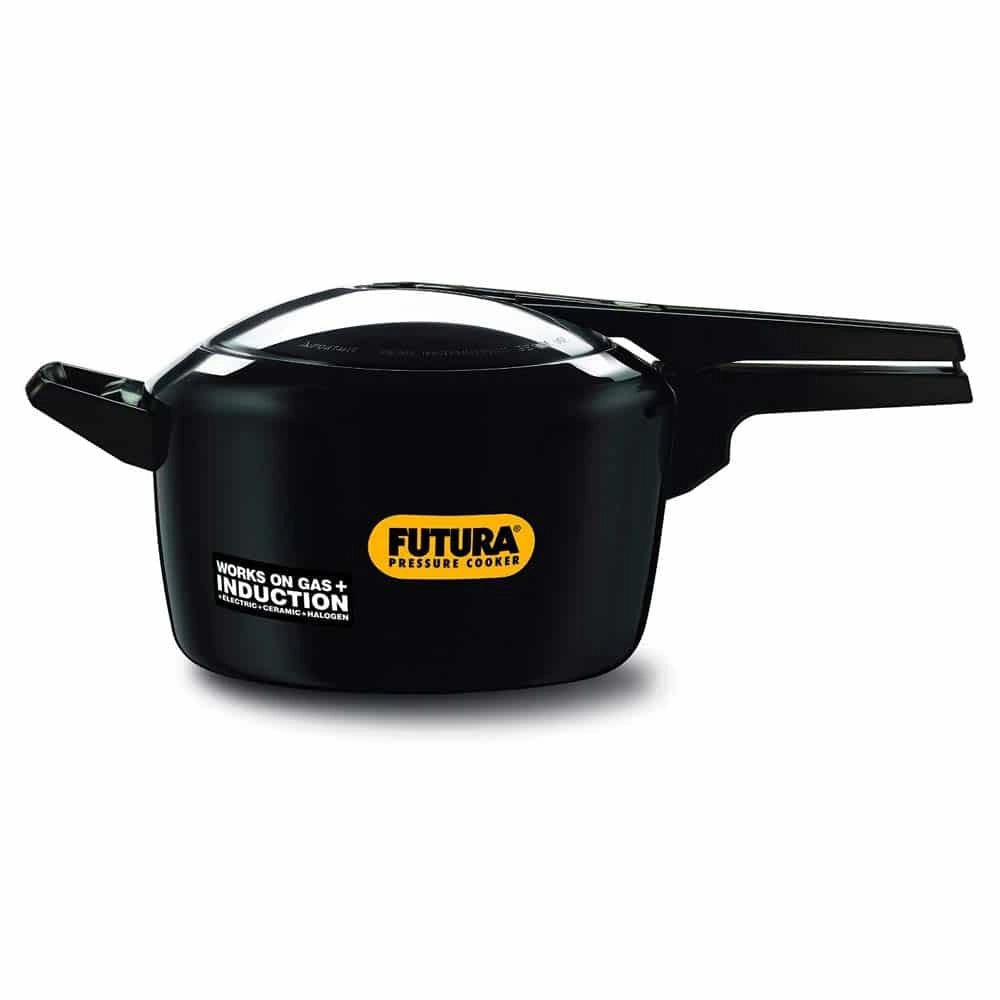 Hawkins Pressure Cooker Futura (Black) - 5 Ltr, Induction