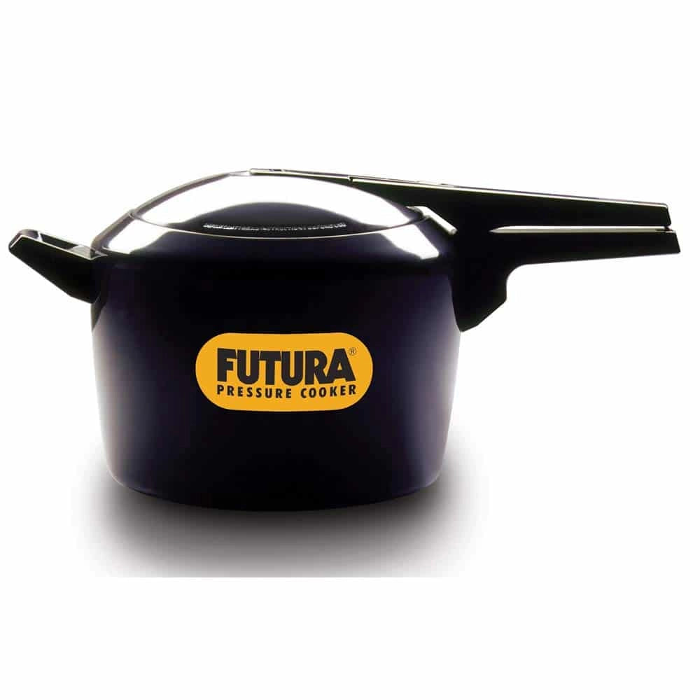 Hawkins Pressure Cooker Futura (Black) - 6 Ltr, Non-Induction