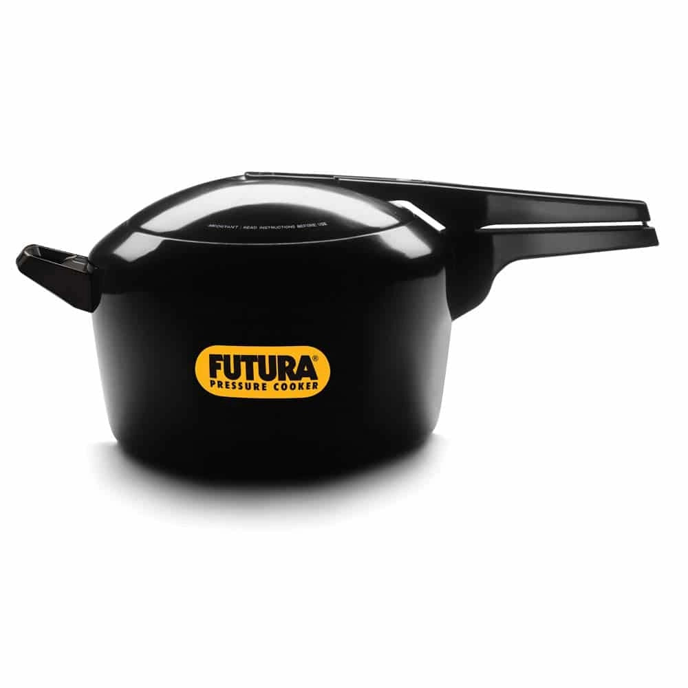 Hawkins Pressure Cooker Futura (Black) - 7 Ltr, Non-Induction
