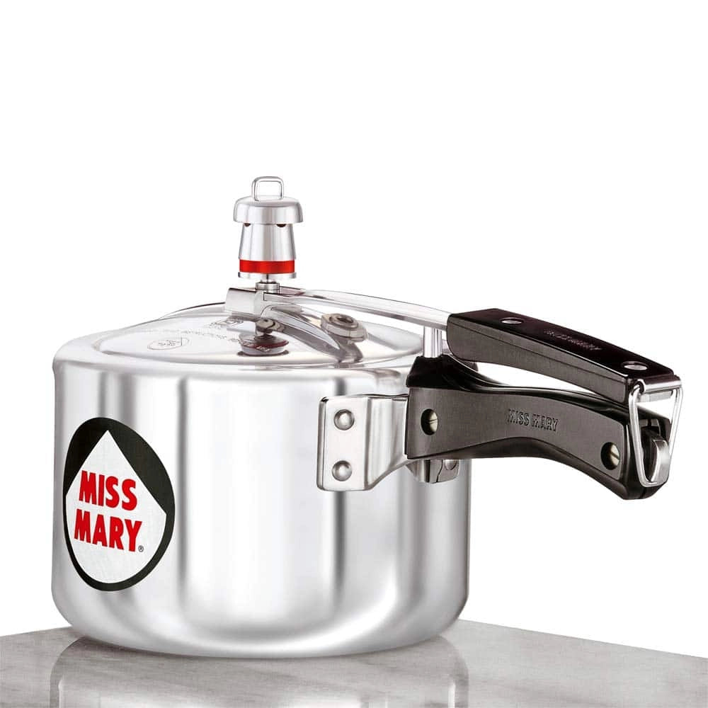 Hawkins Pressure Cooker Miss Mary Aluminum - 1.5 Ltr, Silver
