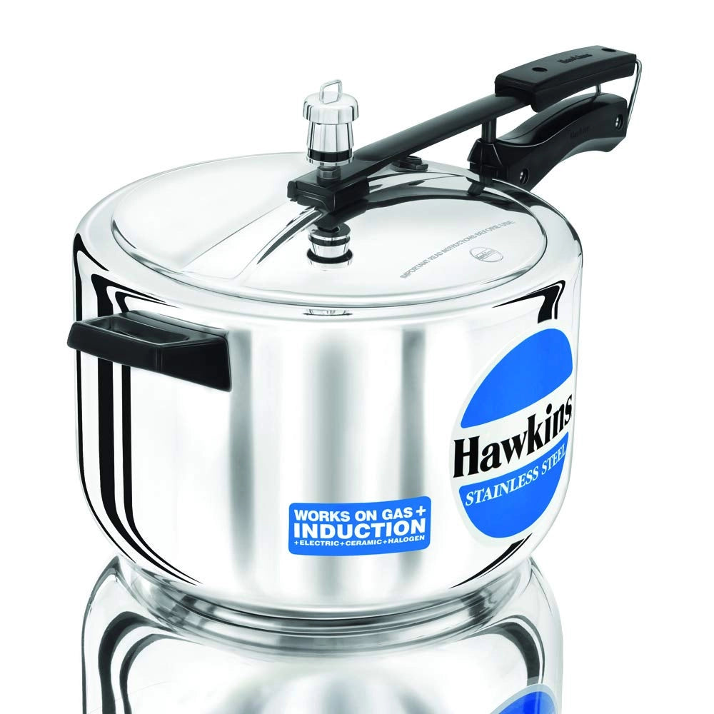 Hawkins Pressure Cooker Stainless Steel - 8 Ltr, Silver