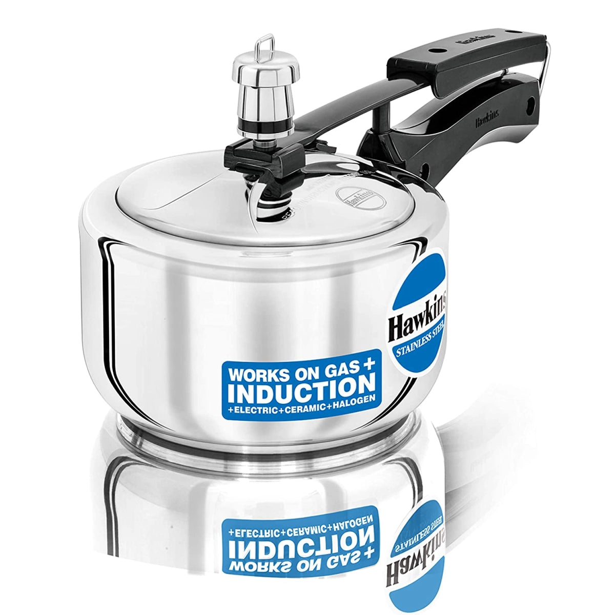 Hawkins Pressure Cooker Stainless Steel - 2 Ltr, Silver