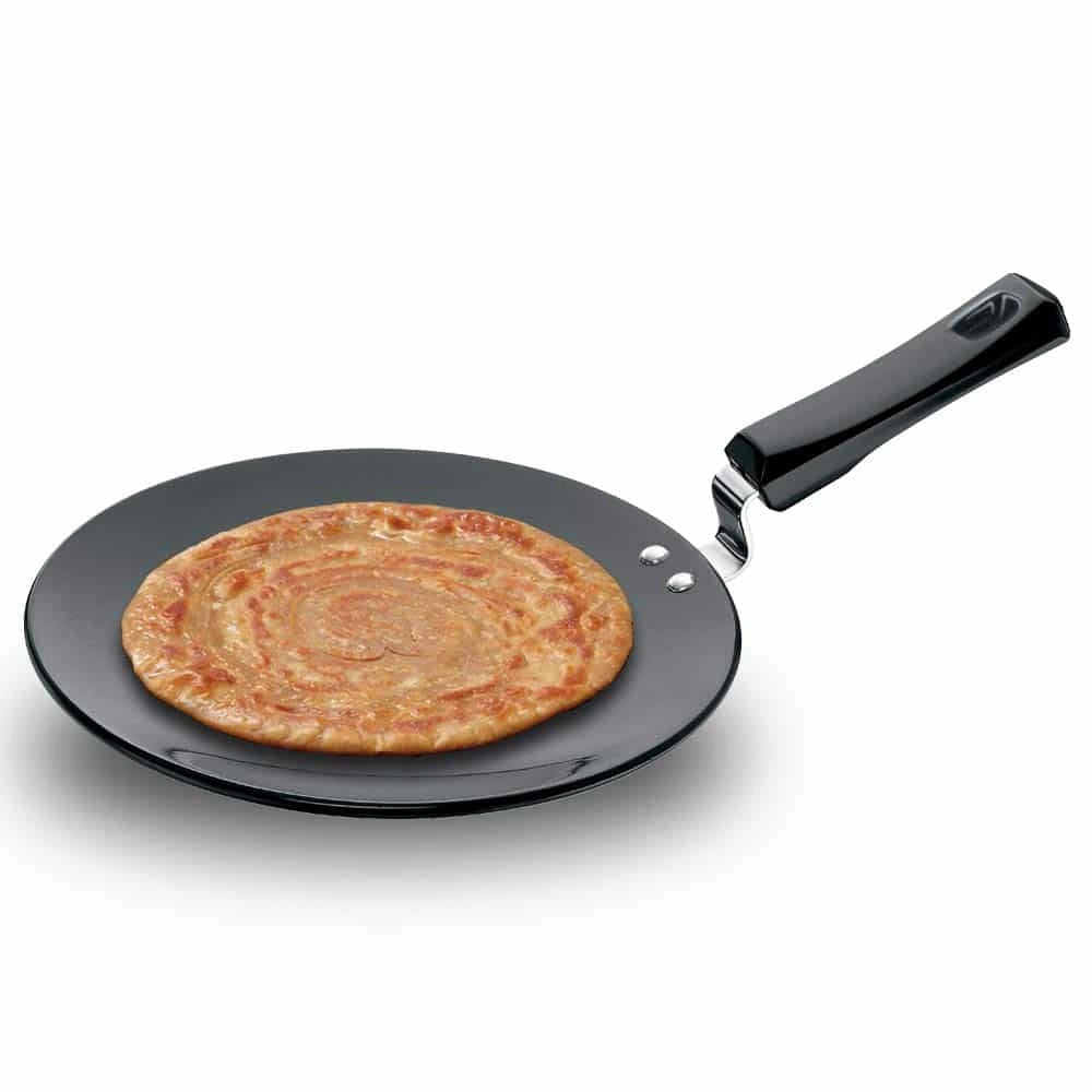 Hawkins Tava Hard Anodised (Black) - 26cm, Plastic Handle