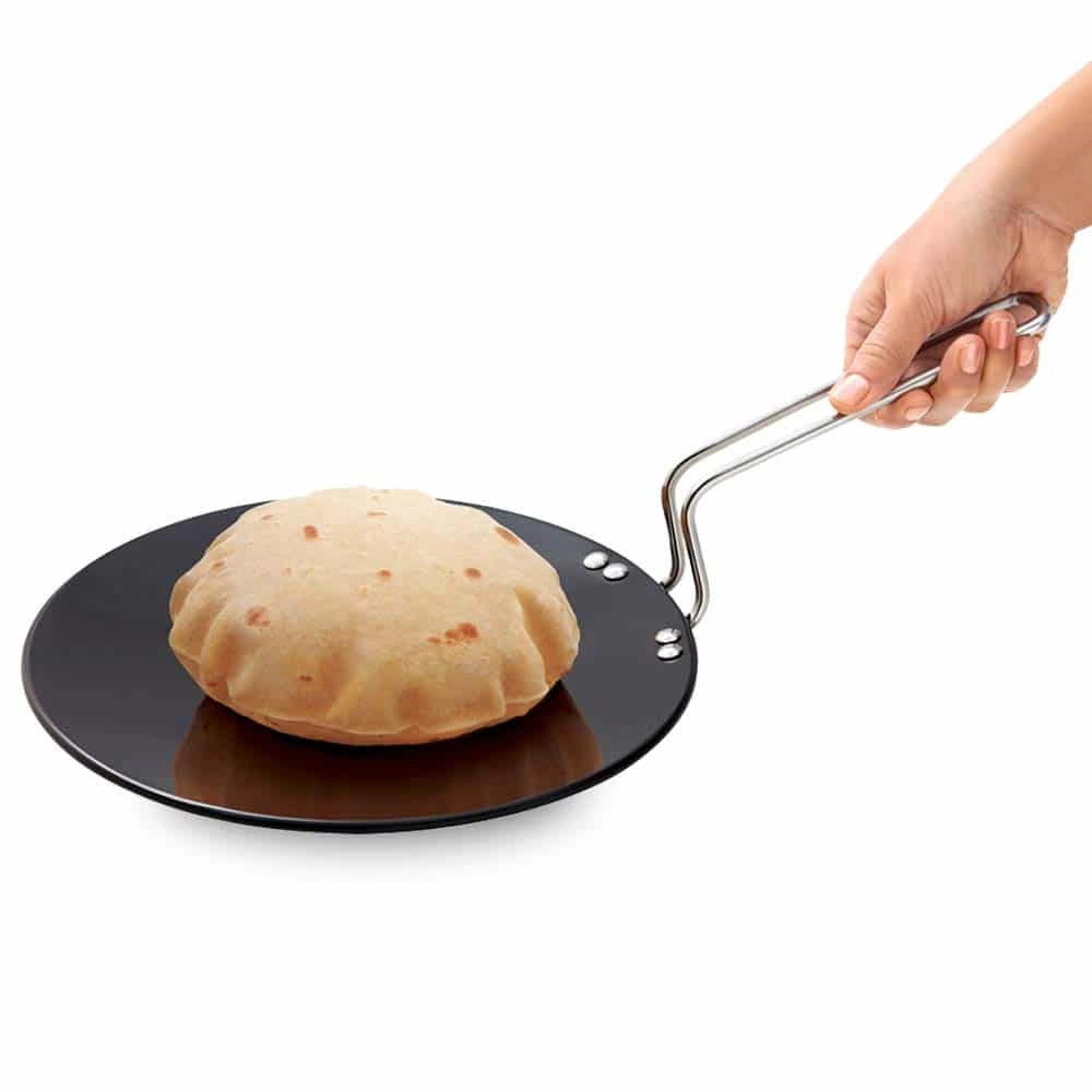 Hawkins Tava Hard Anodised (Black) - 24cm, Induction Compatible
