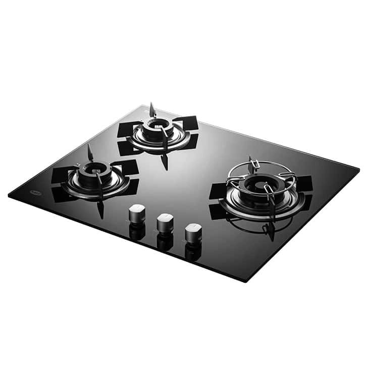 Kaff HBR 603B 3 Burner Built In Hob Black Auto ignition