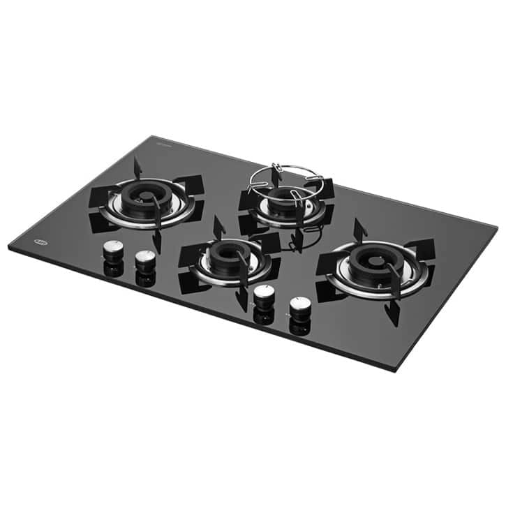 KAFF Built-in Hob HBR 784C | Powerful Brass Burners | Auto Ignition | Metal Knobs