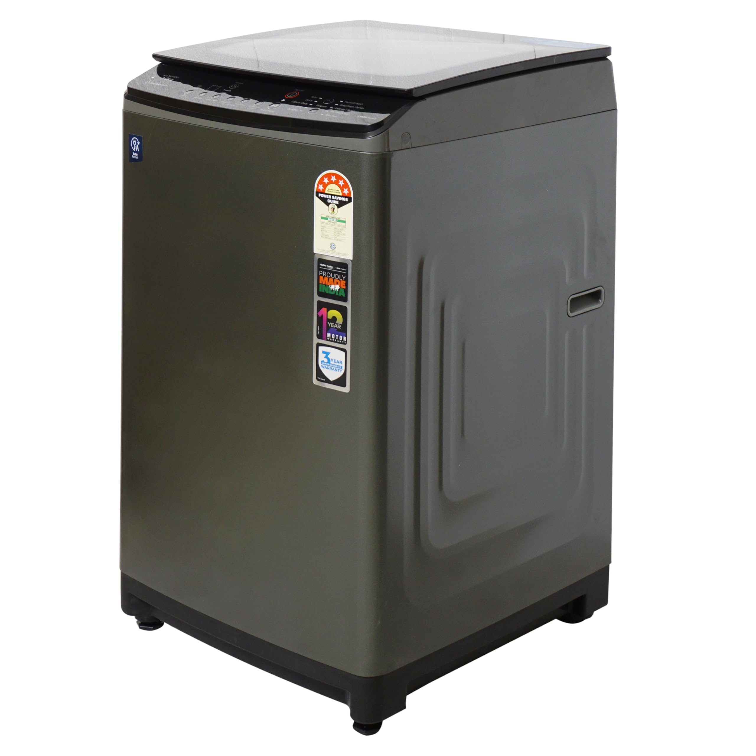 Voltas Beko 7.5 Kg 5 Star Top Load Fully Automatic Washing Machine (Grey)