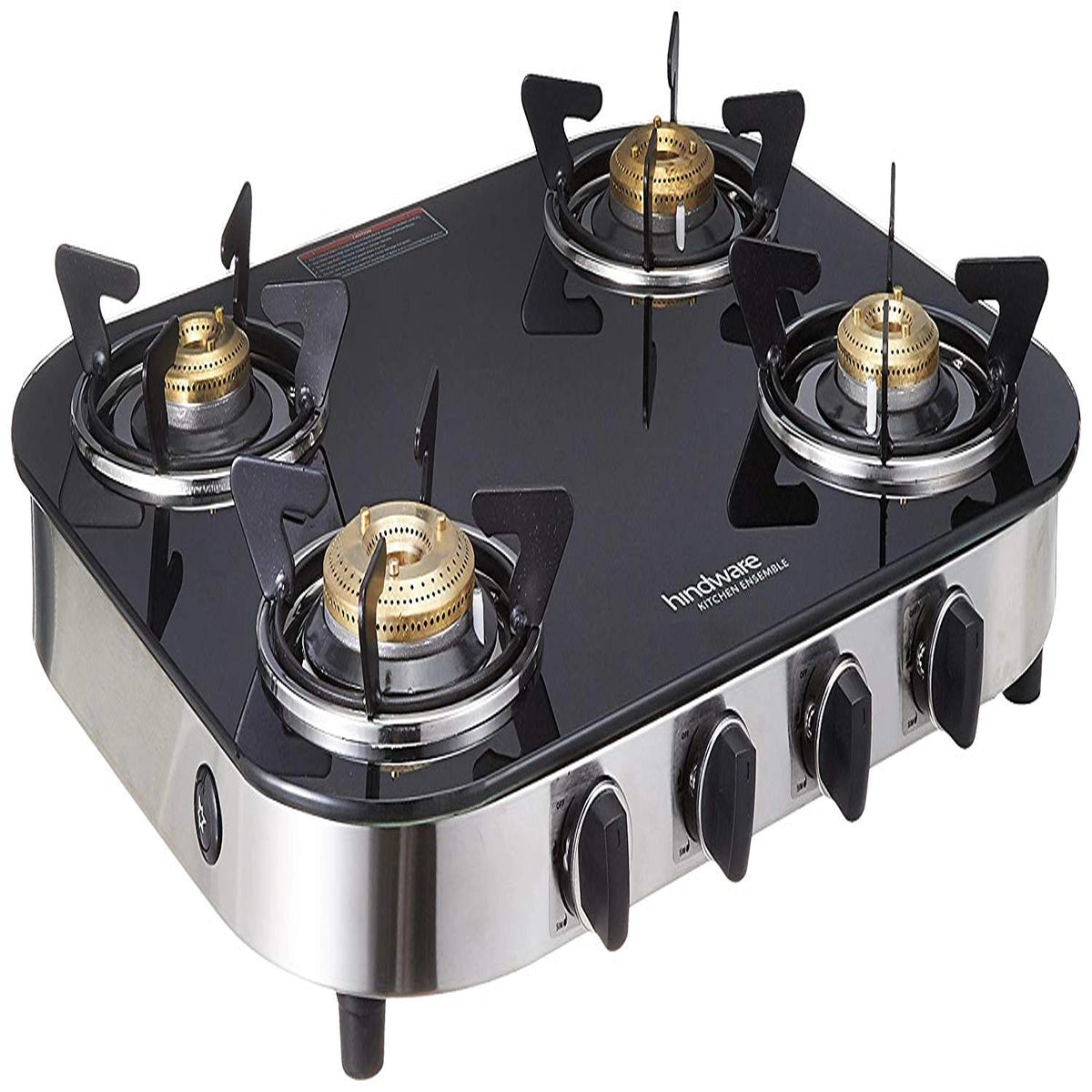Hindware KA Cooktop Franco 4B AI, Black