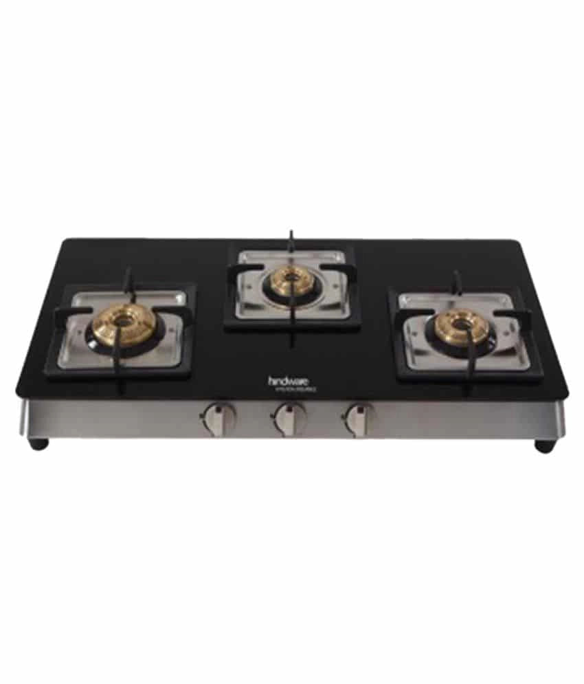 Hindware Lorenzo-3B-AI Gas Stove Black
