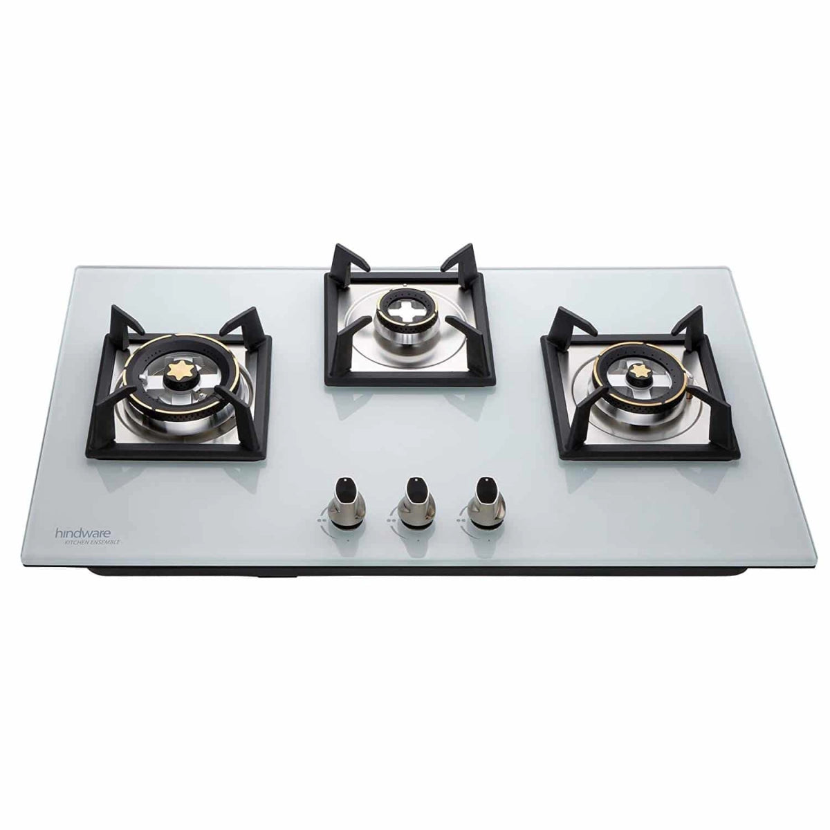 Hindware Elisa White 3 Burner 78cm HOB Cooktop