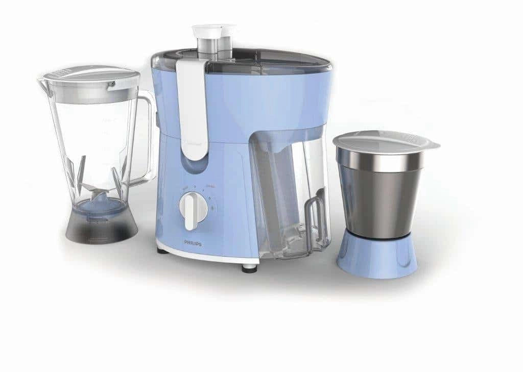 PHILIPS Juicer Mixer Grinder JMG with 2 Jars -HL1631/02 (White and Blue)