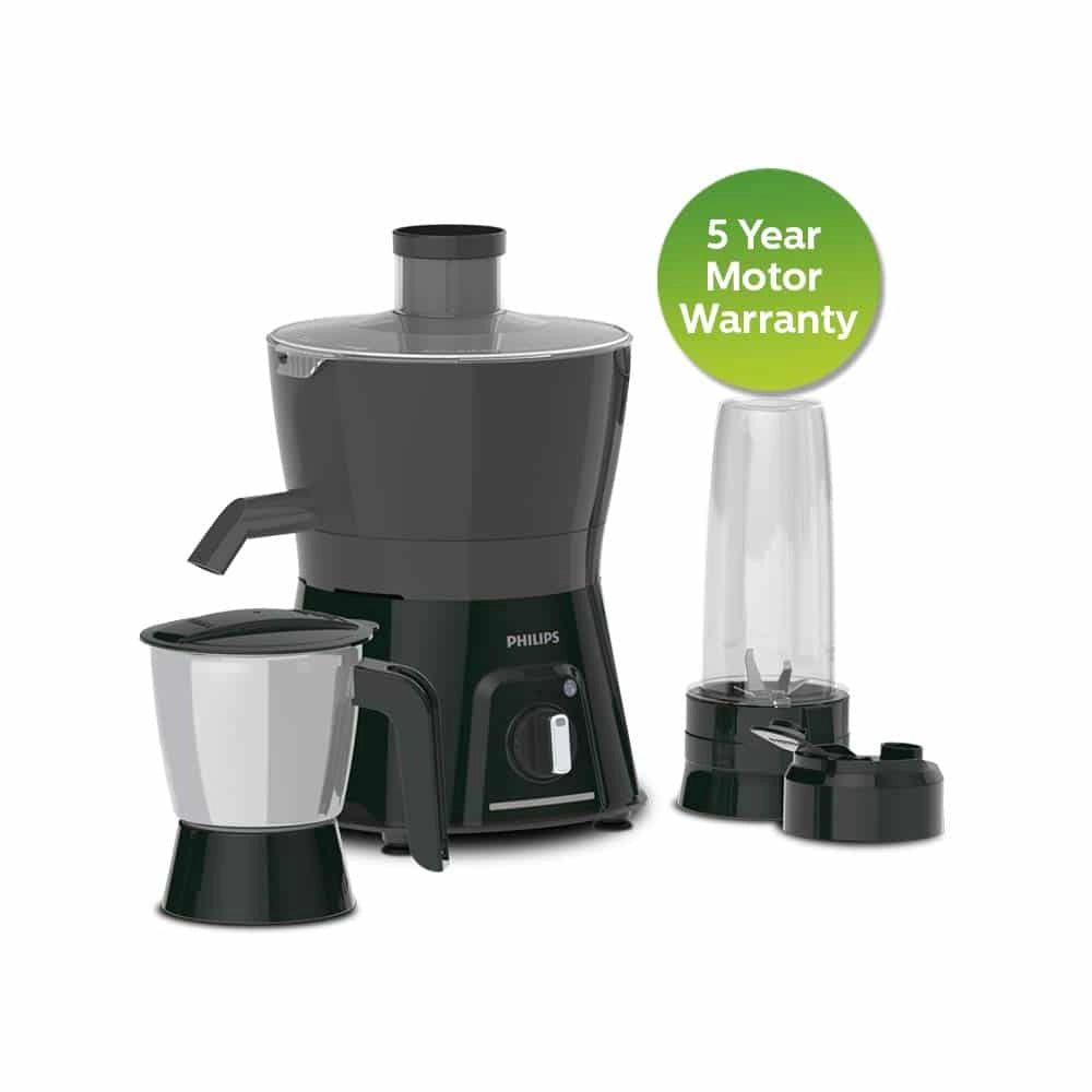 Philips HL7578/00 600W Turbo Juicer Mixer Grinder with 3 Jars, Purple