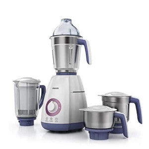 Philips HL7750 Viva Collection mixer grinder with blender jar and three stainless steel jars