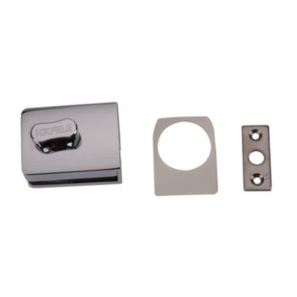 hafele 981.42.902 Chrome Polished Indicator Lock Without Cut Out On Single Glass Doors For 8 To 12mm Glass