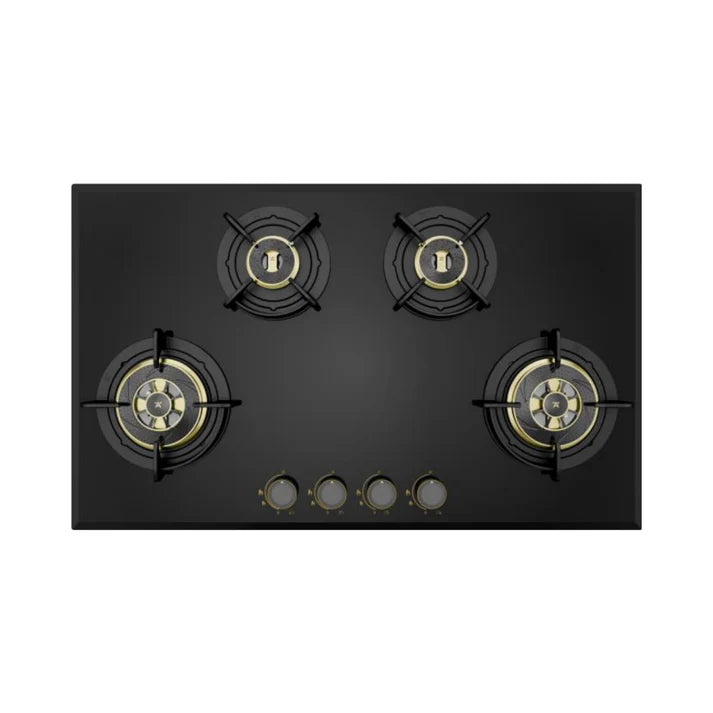 Hafele ALTIUS PLUS 490 4-Burner Full Brass Burners - High-Quality Cooking Performance Hob