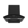 Faber Enigma BLDC HC SC FL BK 60cm 1600m3/hr Ducted Auto Clean Wall Mounted Chimney with Gesture Control (Black)