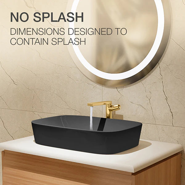 kohler K-21226IN-HG1 600mm edge vessel basin without faucet hole in thunder grey