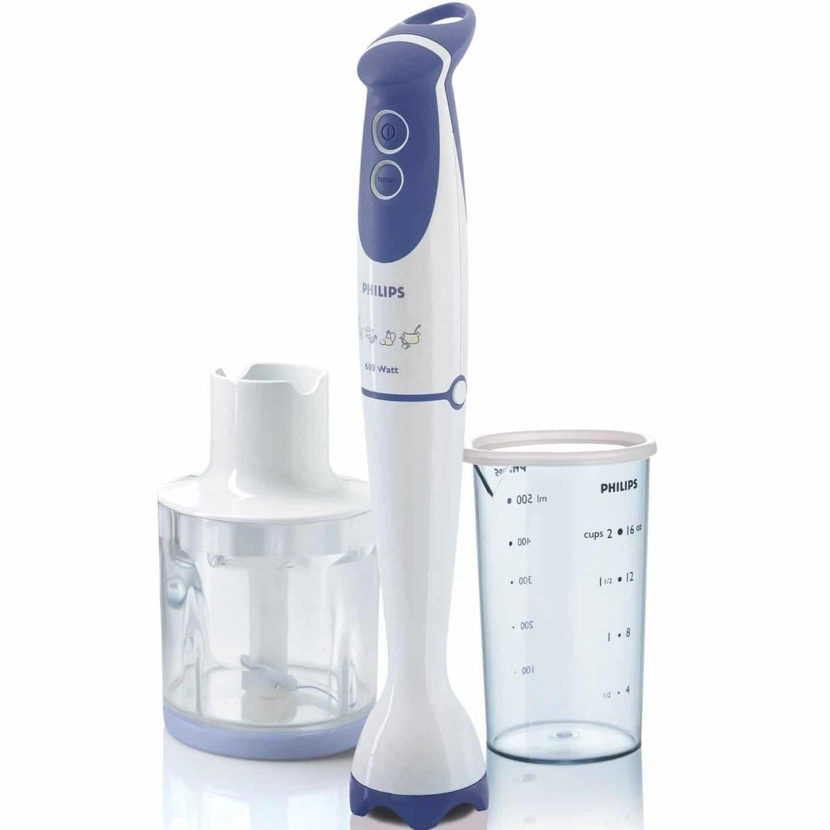 Philips Daily Collection HL1655/00 250-Watt Hand Blender (White)