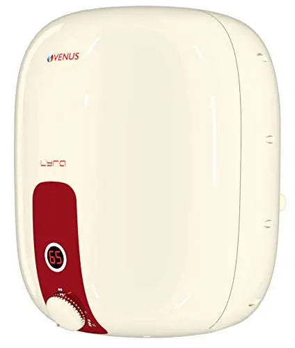Venus Lyra Smart 25RX 2000-Watt Water Heater (Ivory/Wine Red, BEE Star Rating - 5 Stars)