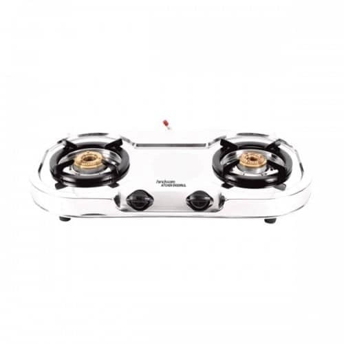 Hindware Vito SS Dlx 2B 2 Burner Steel Gas Stove