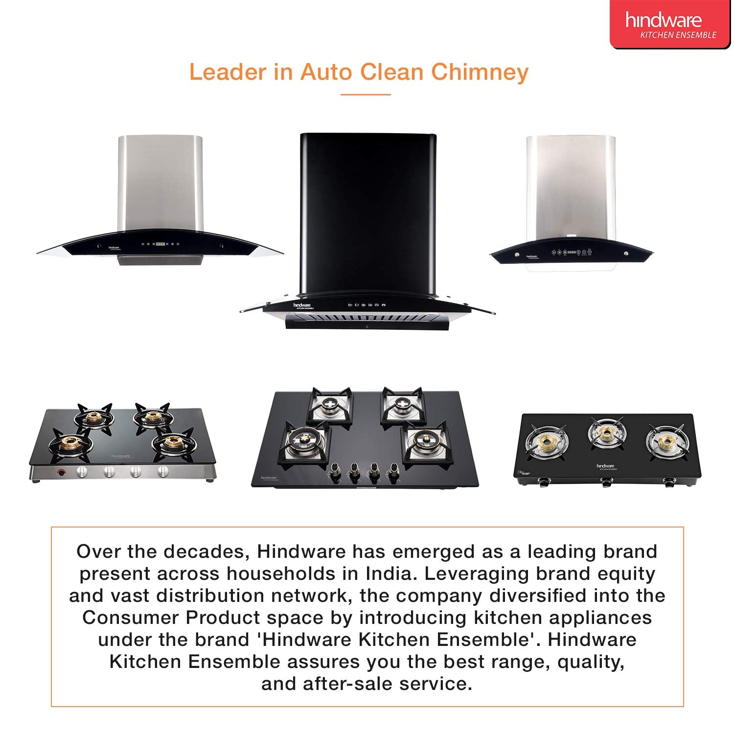 Hindware 60cm 1200 m3/hr Auto Clean Chimney (Cleo 60, 1 Baffle Filter, Steel/Grey)