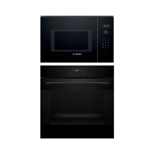 Bosch Series 6 Built-In Oven & Microwave: HJG852YB0I + BEL554MB0I (Air Fryer, 60 char)
