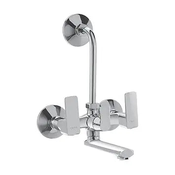 Cera Perla F1012401 Brass Single Lever Wall Mixer (Silver)