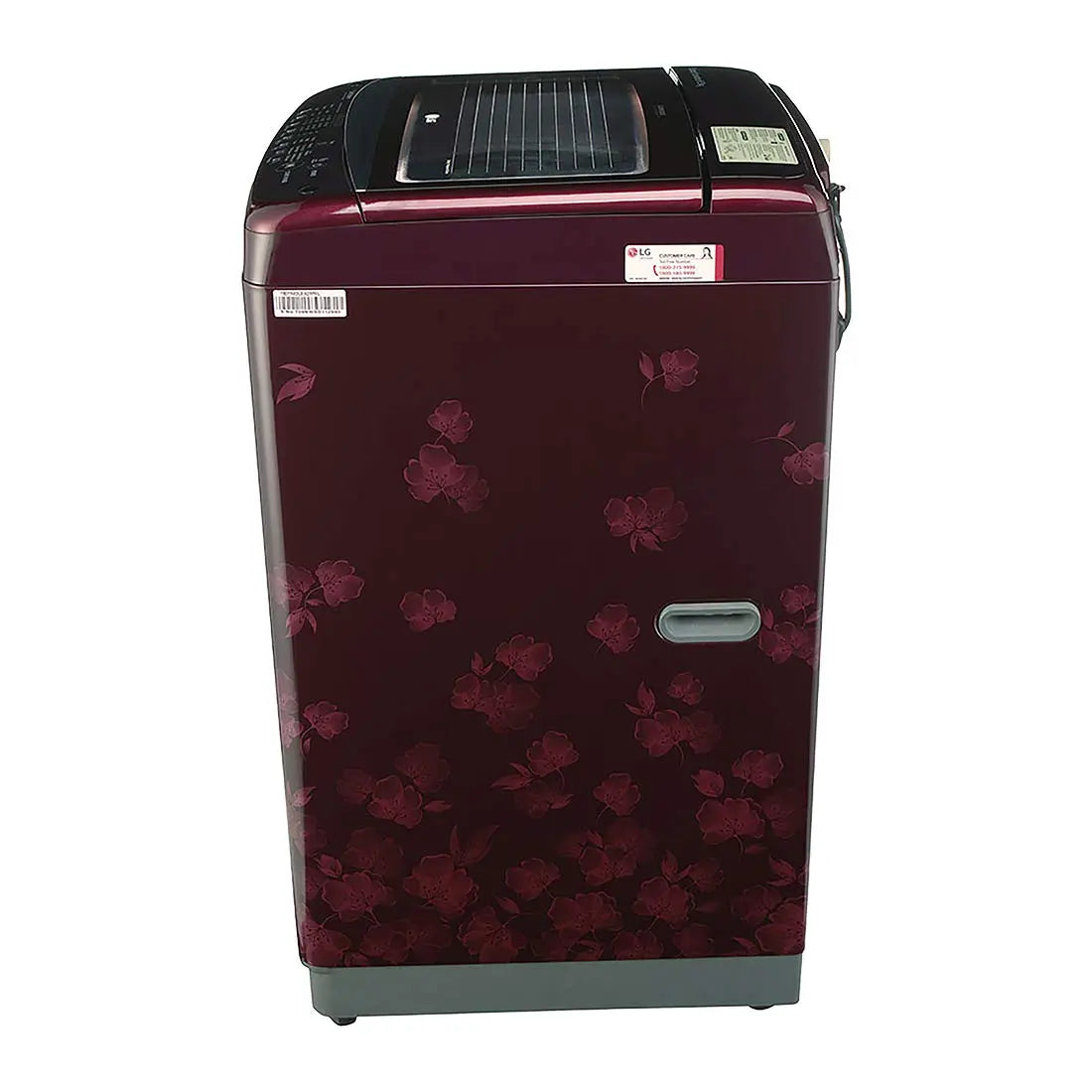 LG 6.5 Kg Inverter Fully-Automatic Top Loading Washing Machine (T7577NDDL8, Floral Red)