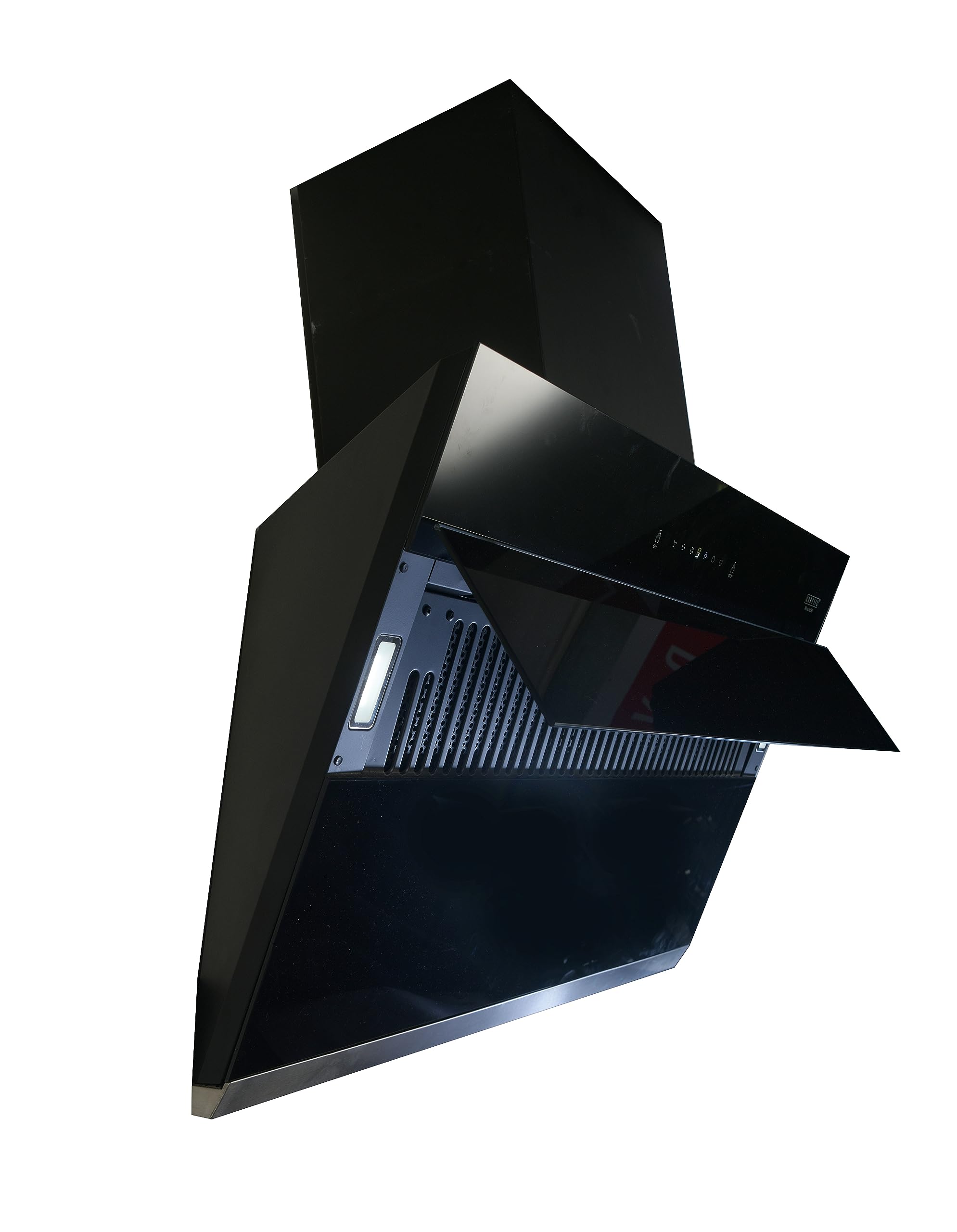 Caysil Miracle 60 cm Auto Clean Filterless Hood Wall Mounted Kitchen Chimney, Suction Capacity 1350 m³/hr - Black