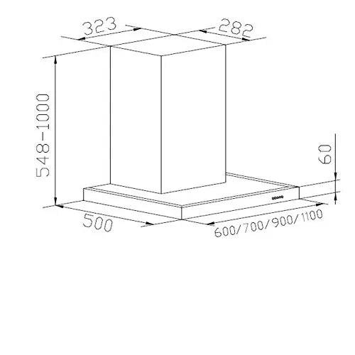 Kaff Mark MX 60 cm Kitchen Chimney