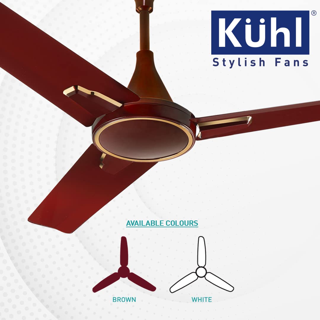 KUHL Prima A1 Stylish BLDC Fan Low Power 28W Marked Brown
