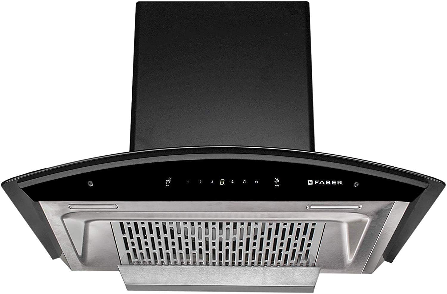 Faber 60 cm 1200 m3/hr Heat Auto Clean Chimney (Hood Crest Plus HC SC 60, Filterless, Touch Gesture Control, BK)