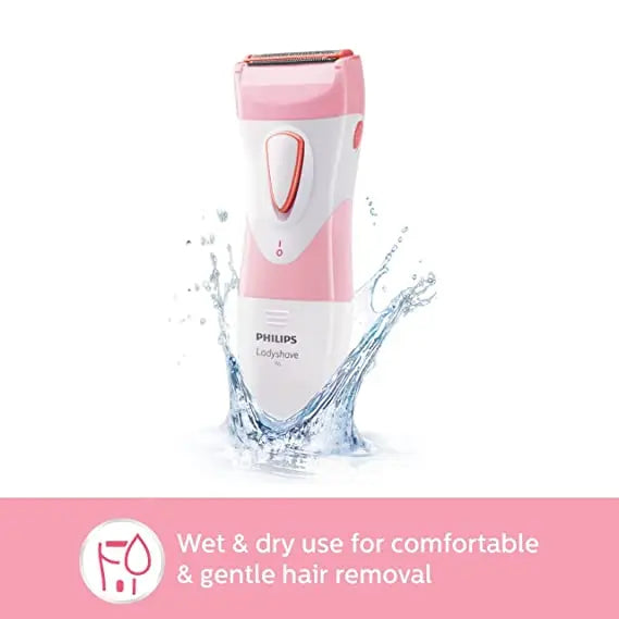 Philips HP6306/00 SatinShave Essential Women's Wet & Dry Electric Shaver For Legs, Cordless