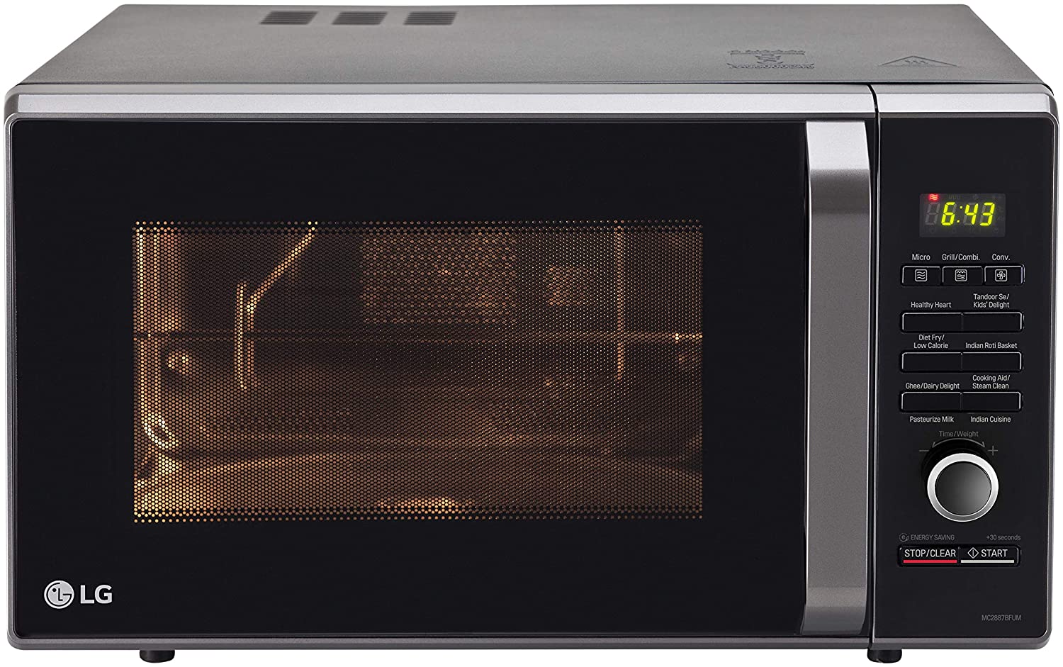 LG 28 L Convection Microwave Oven (MC2887BFUM, Black)