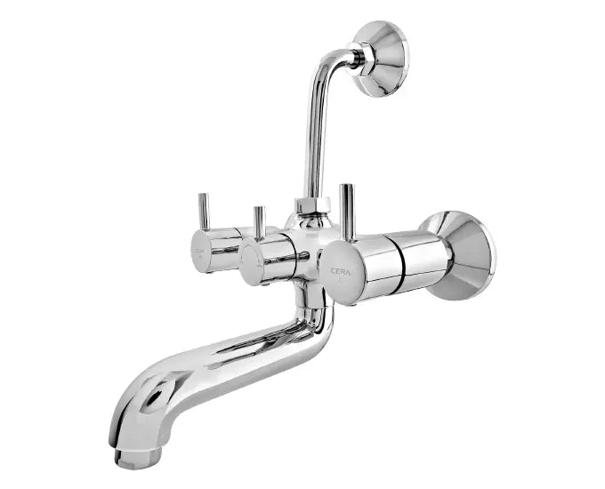 Cera F2013401 Fountain Wall mixer with bend pipe for overhead shower Silver Colour